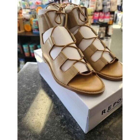 Report Womens Zahara Tan Gladiator Sandal, Size 6 - Picture 1 of 8